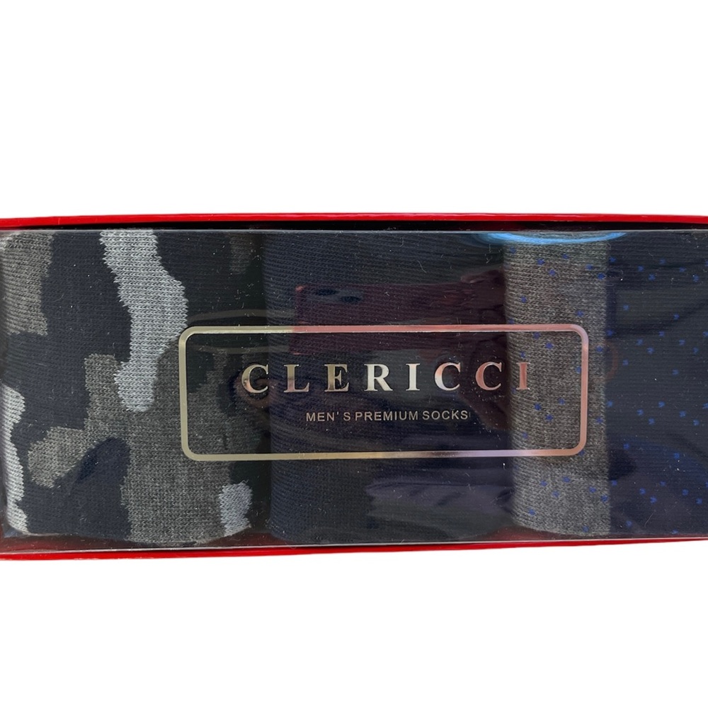 Men’s Crew Socks New Boxed Gift Set- 3 Pack- Navy and Gray Themed